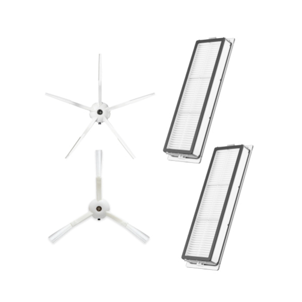 Набор аксессуаров Mini 1 для робота-пылесоса Xiaomi Mi Robot Vacuum Cleaner (SDJQR01RR), белые боковые щетки